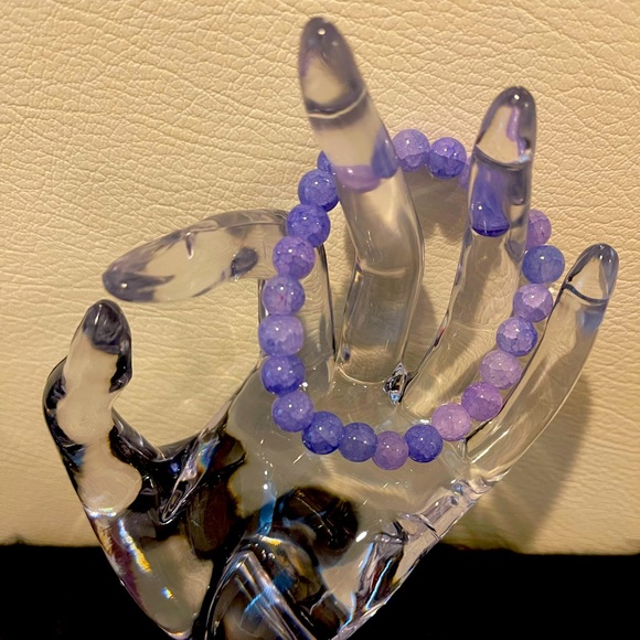 Cute Purple Beaded Bracelet - Picture 1 of 3